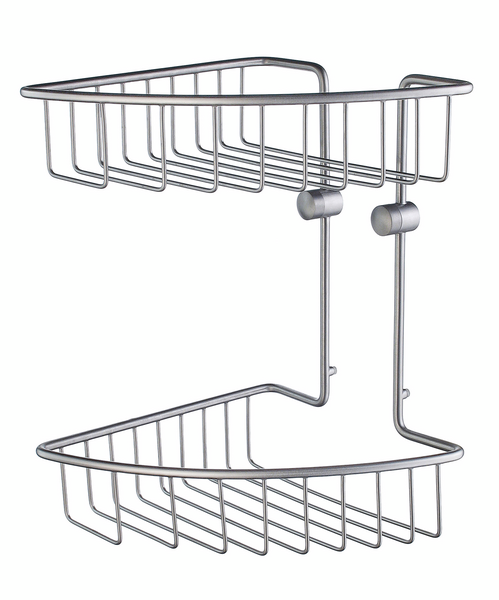 Kaksoissaippuakori Smedbo House RS377 mattaharjattu kromi