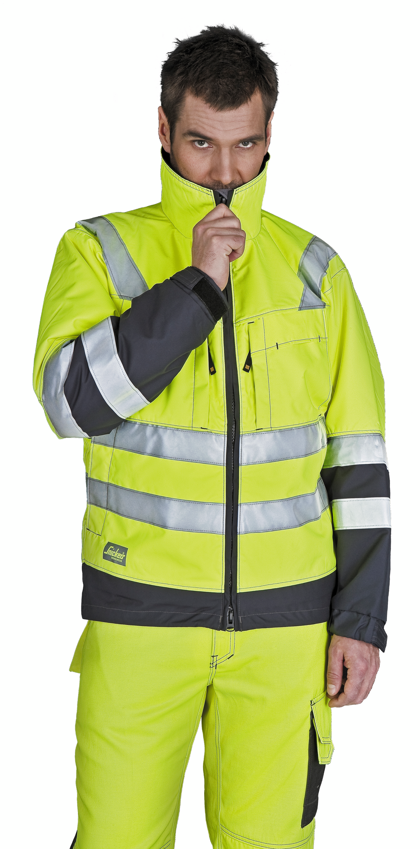 Työhousut Snickers 3639-6658 huomiokeltainen-teräksenharmaa