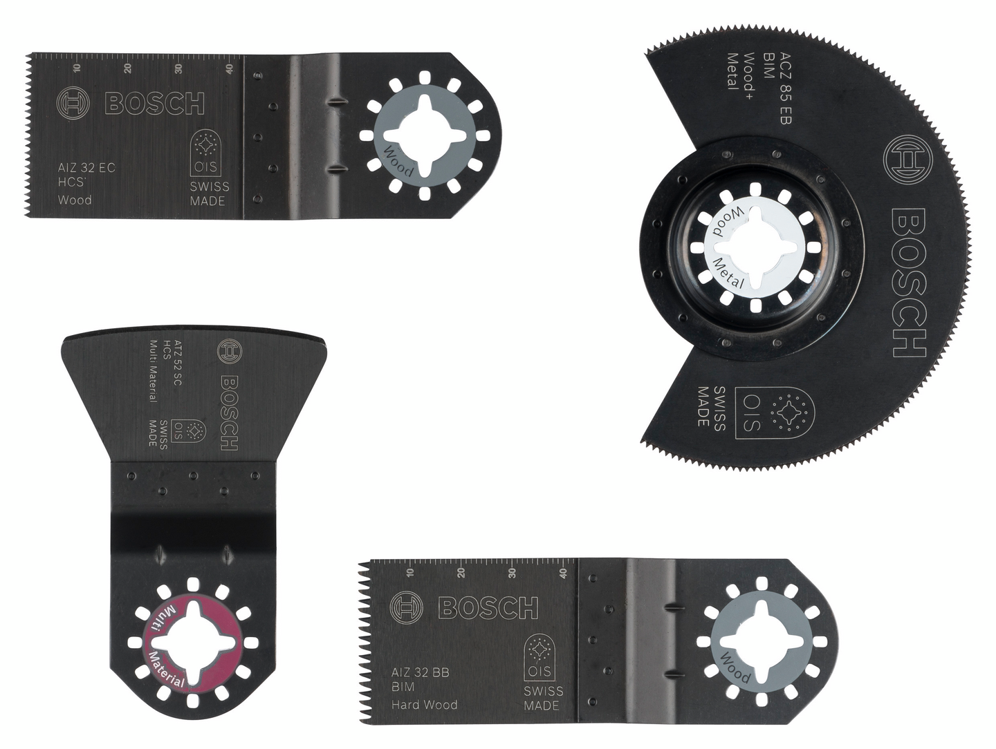 Monitoimikoneen tarvikesarja Bosch 4-osainen