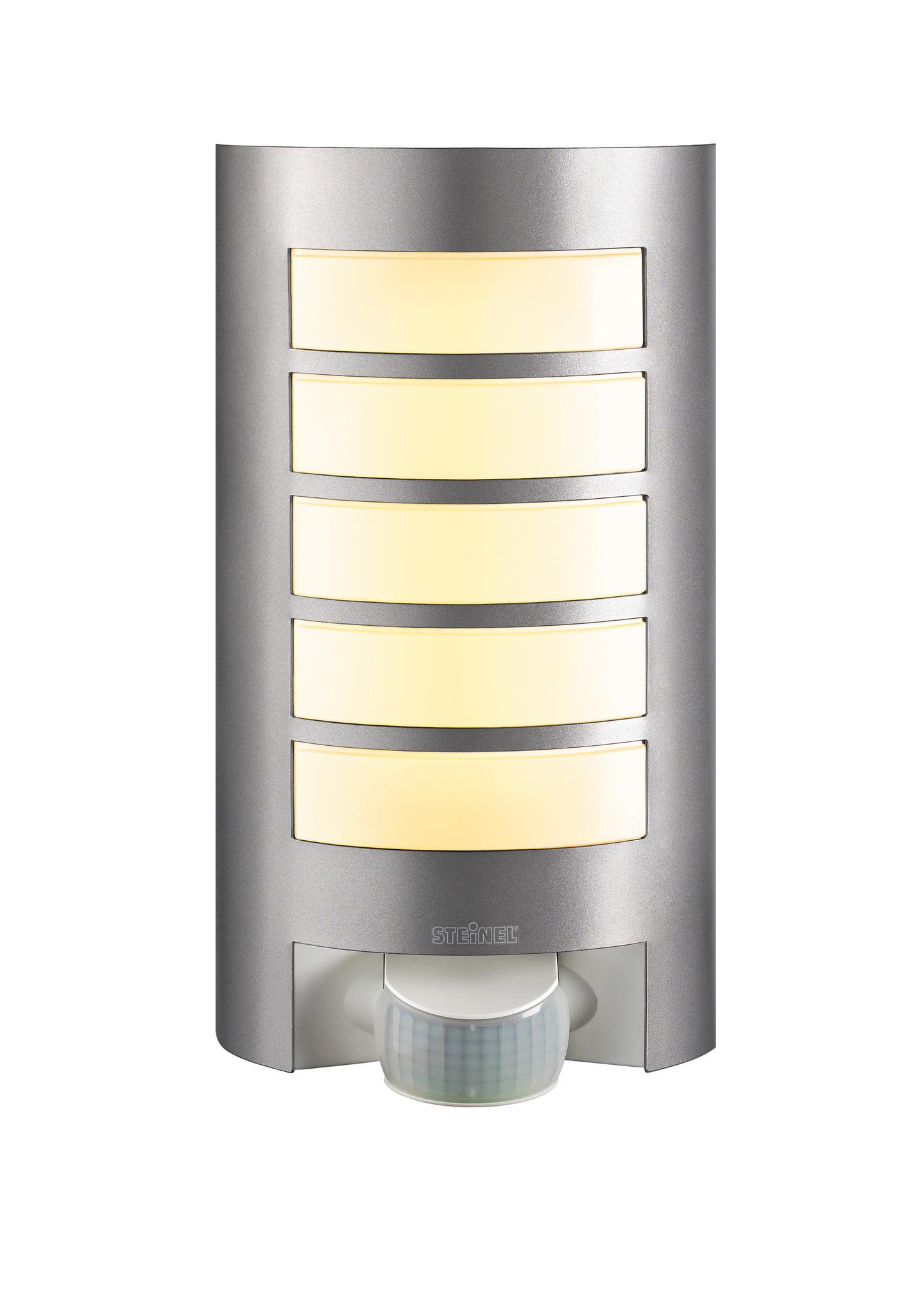 Tunnistinvalaisin STEINEL L12 60W E27 hopea/alumiini