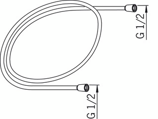 Suihkuletku Oras Hydra 241060-60 1,5m
