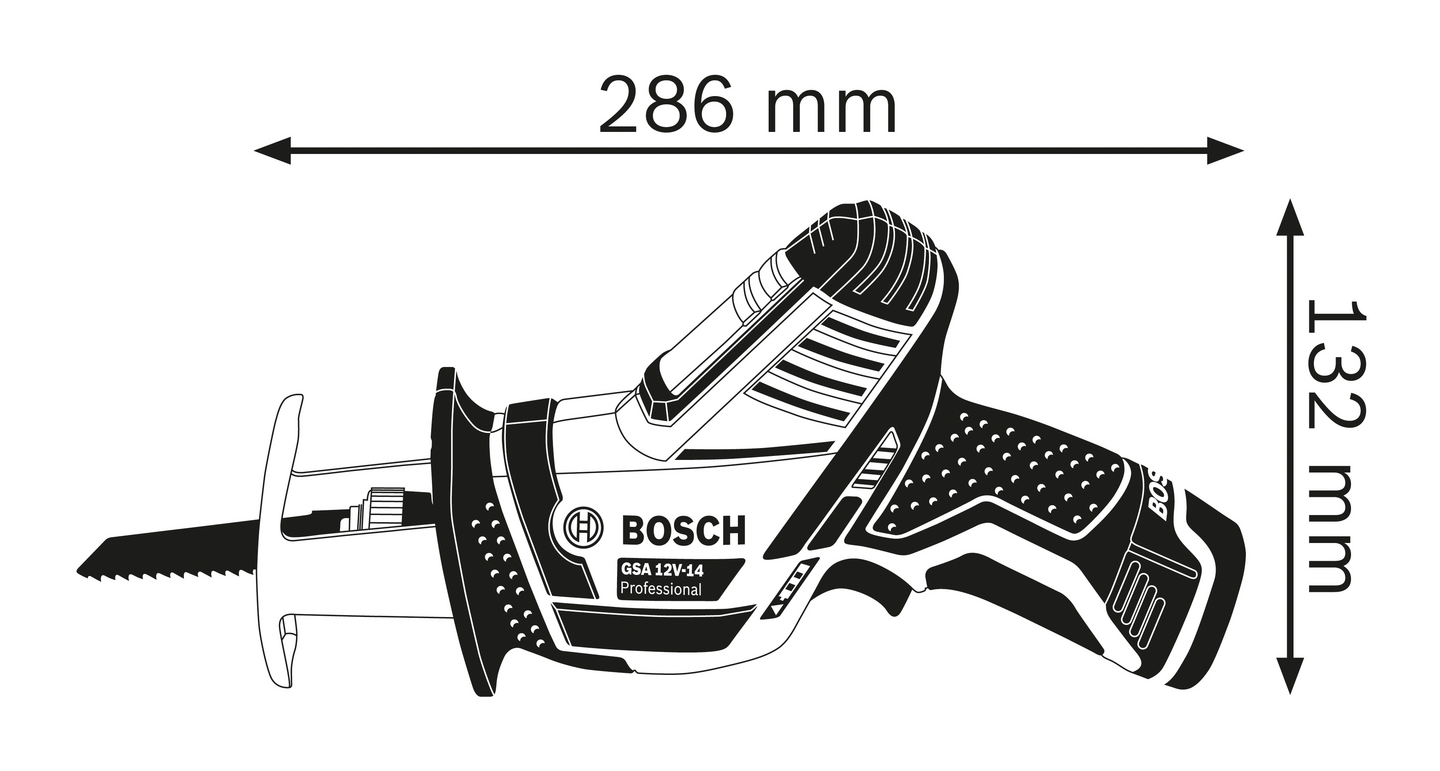 Akkupuukkosaha Bosch GSA 12V-14 Solo