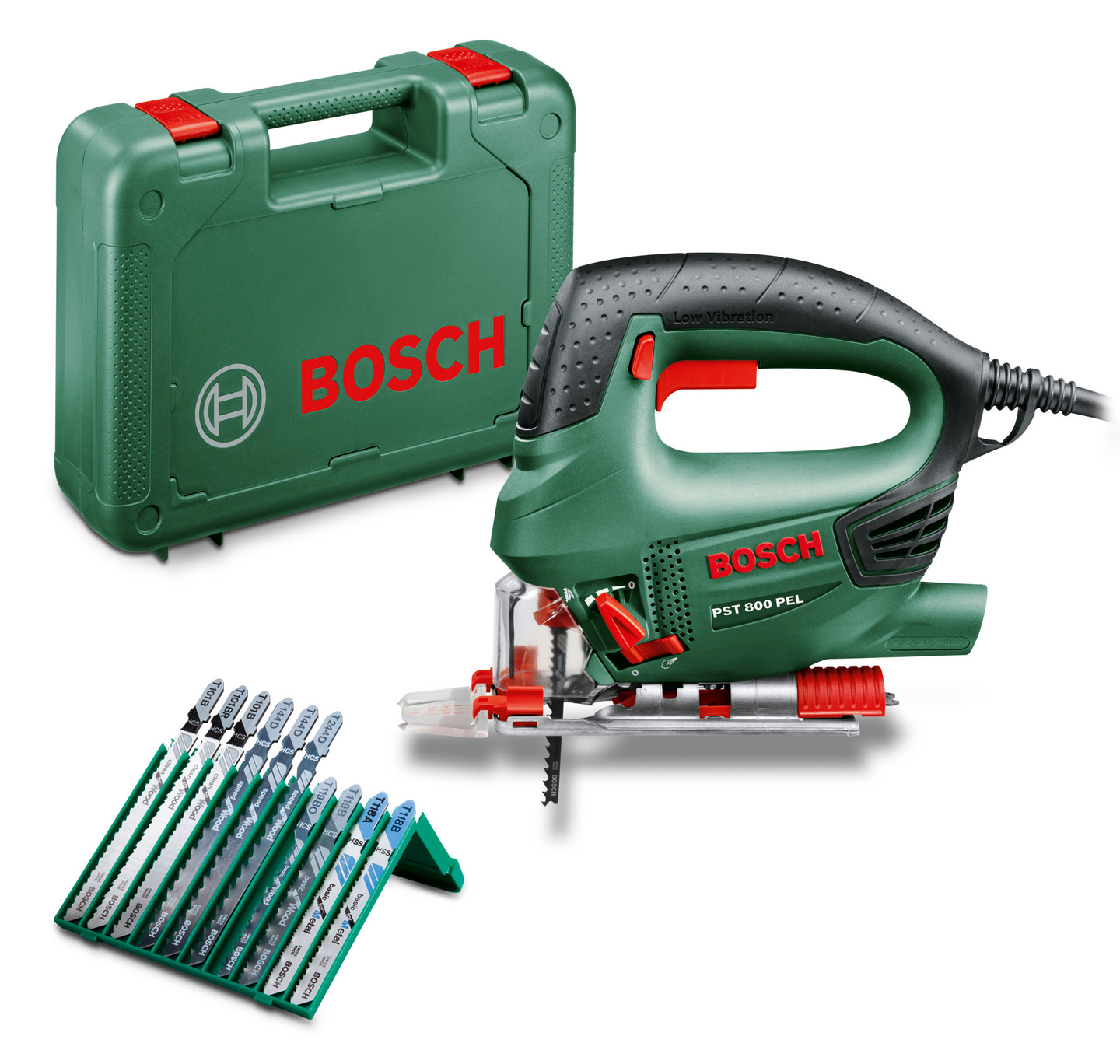 Pistosaha Bosch PST 800 pel + 10-os. srj
