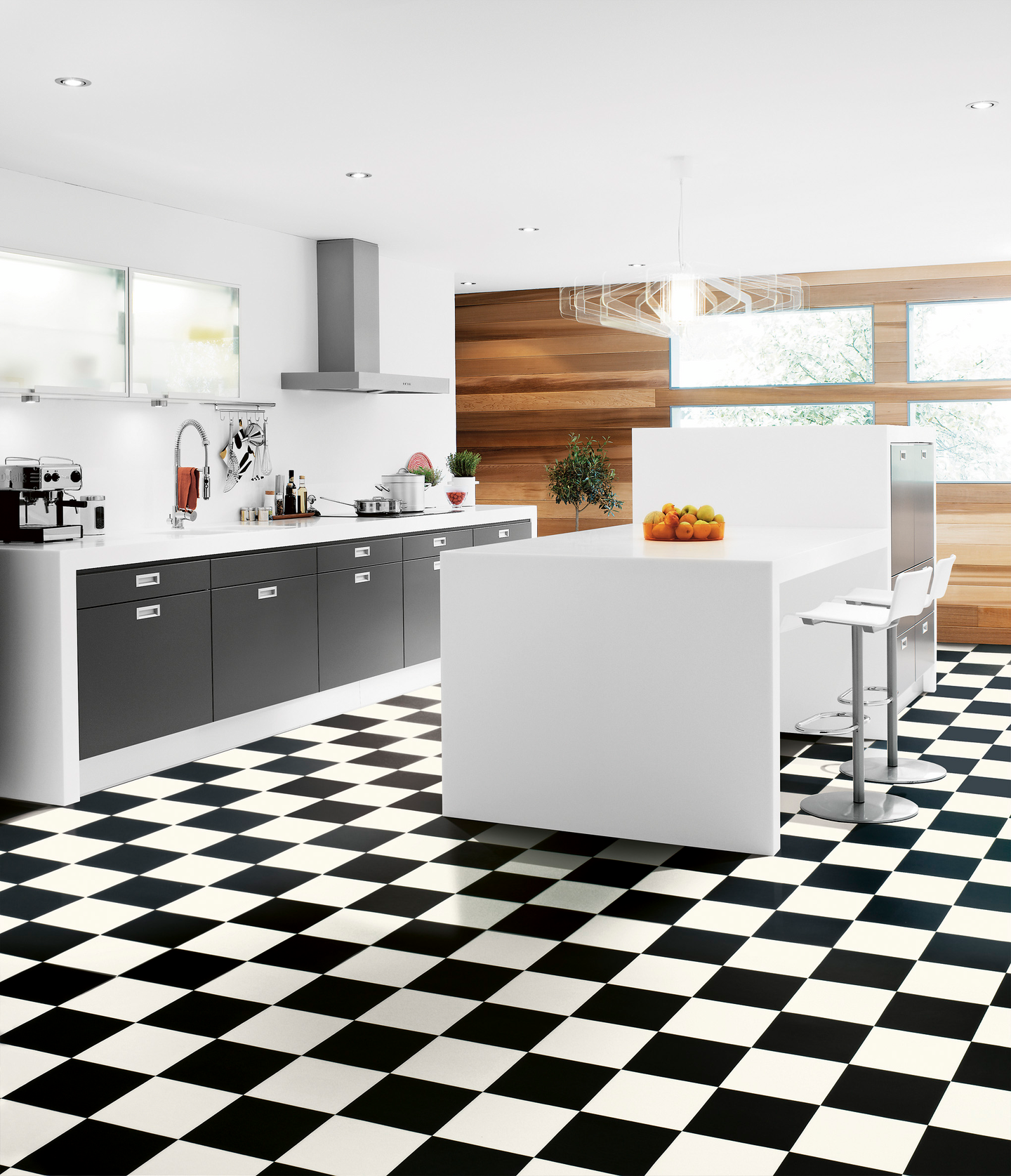 VINYLGOLV 200 TARKETT EXTRA ALBI BLACK&WHITE