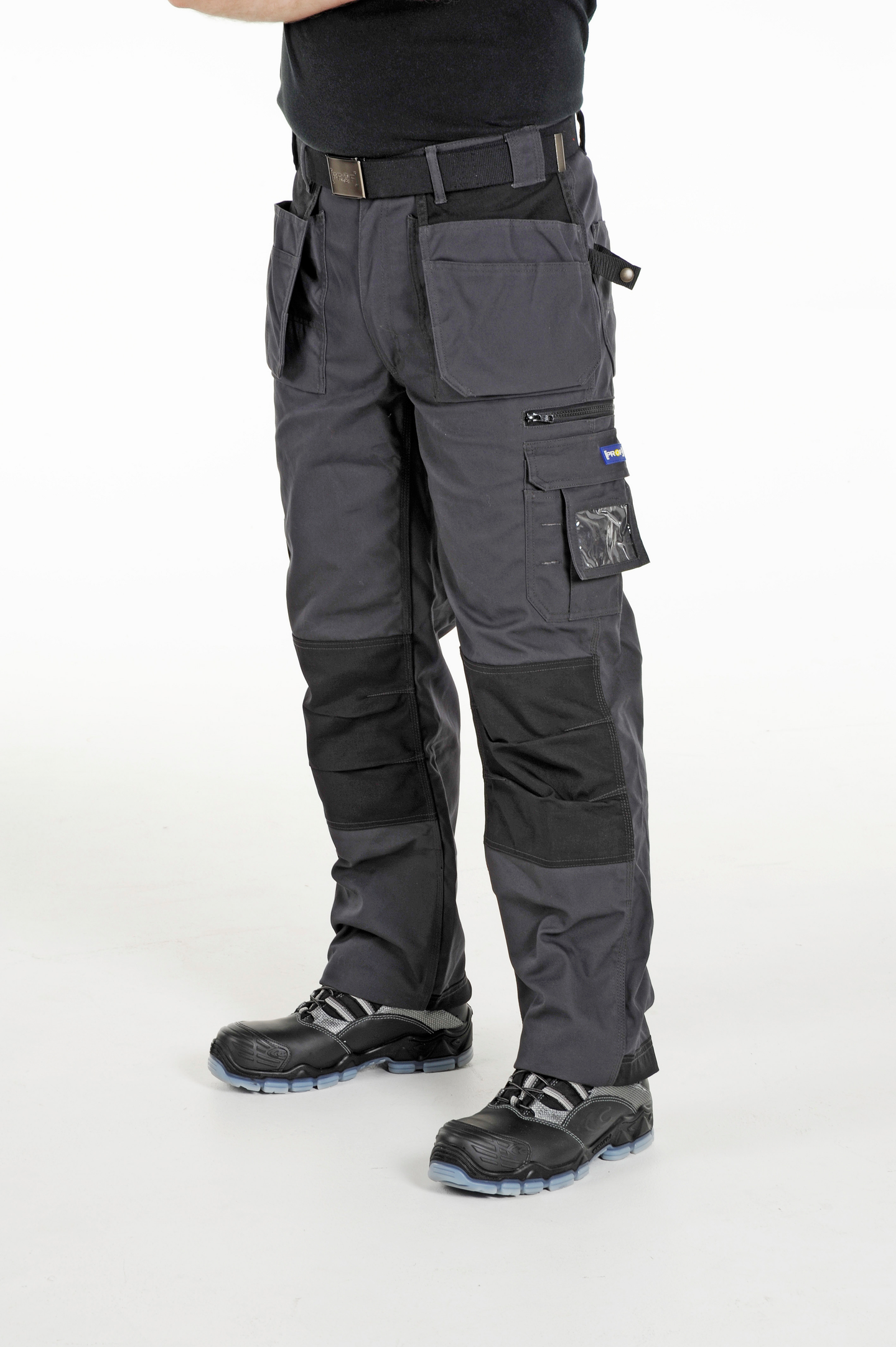 Riipputaskuhousut PROF harmaa