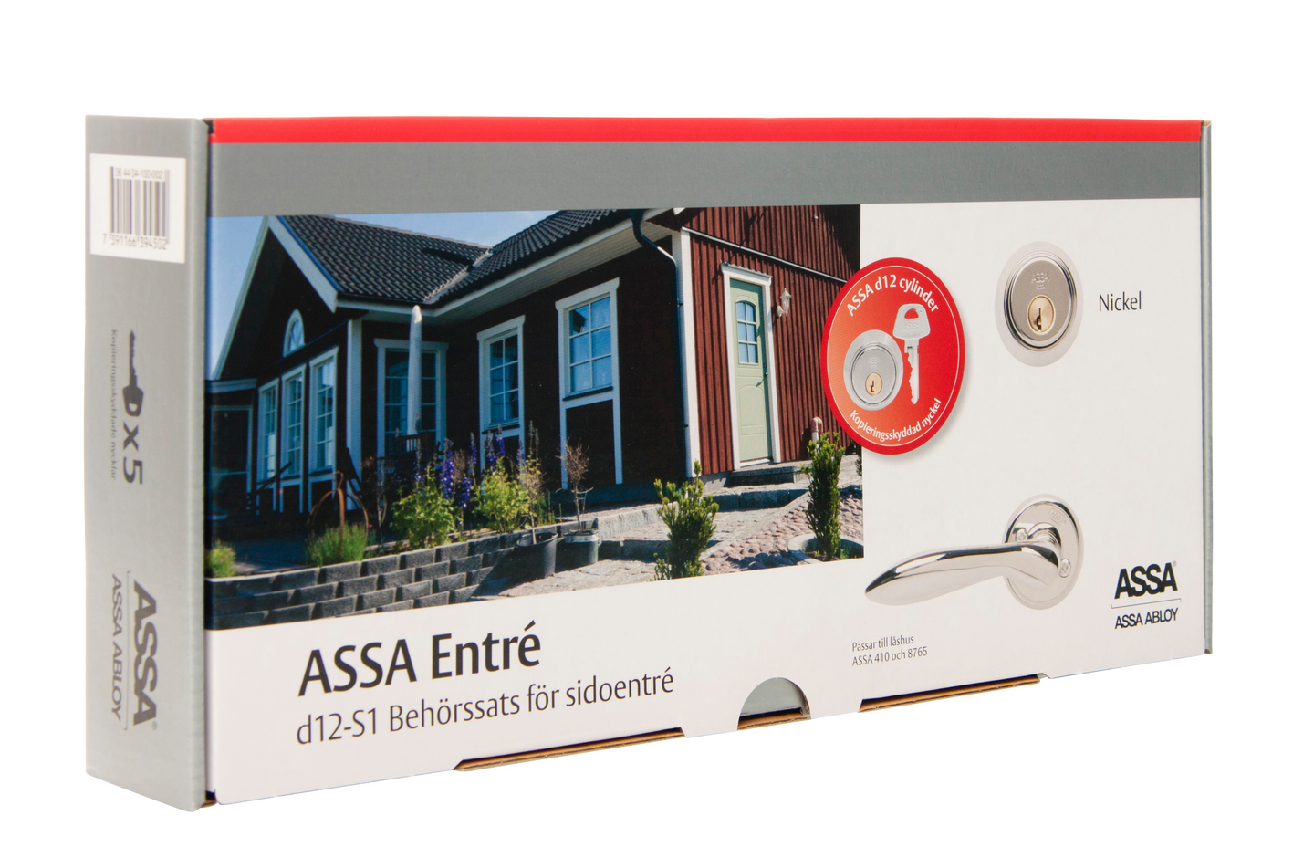 BEHÖRSSATS SIDOENTRE NICKEL ASSA D12 1956