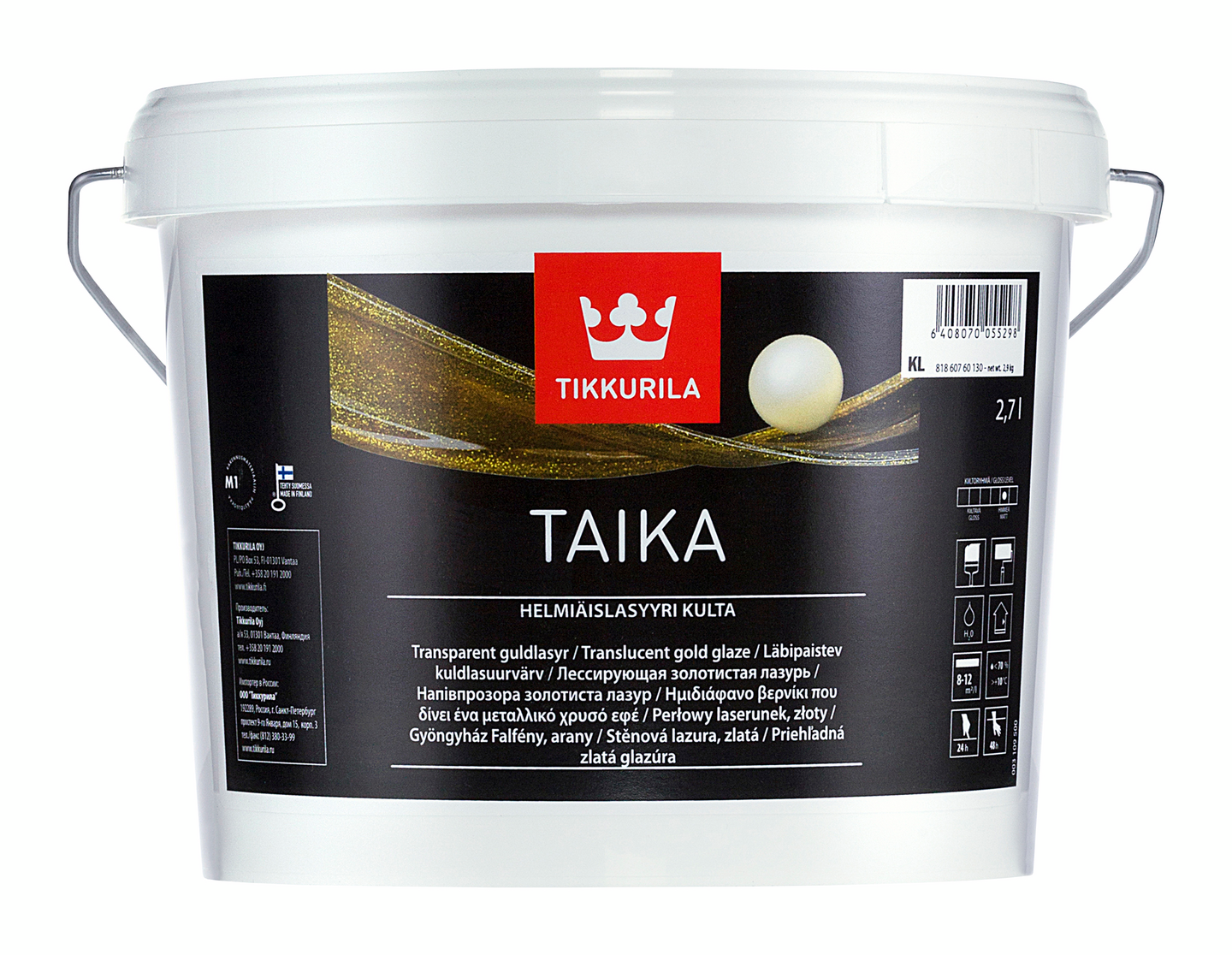 Taika Helmiäislasyyri 2,7l kulta sävytettävissä