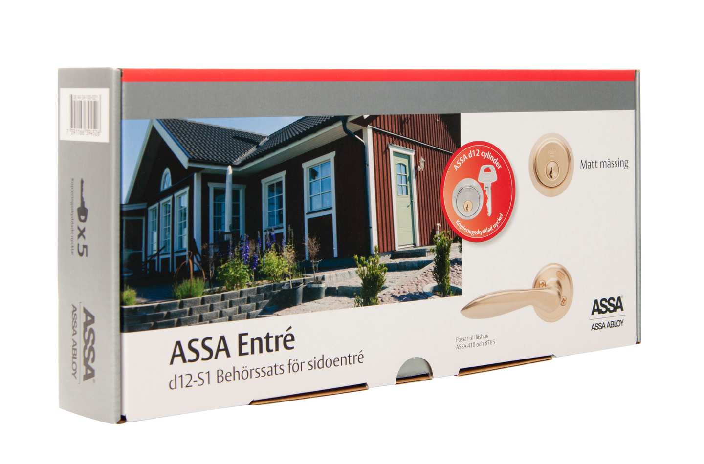 BEHÖRSSATS SIDOENTRE MÄSSING MATT ASSA D12 1956