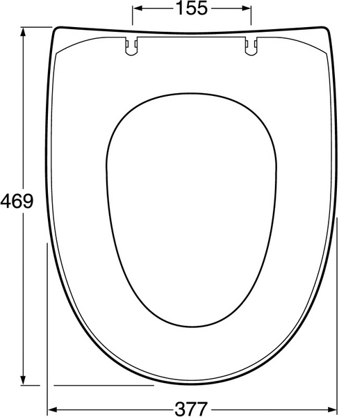Wc-istuinkansi Gustavsberg Nautic 9M26S136 kova SCQR musta
