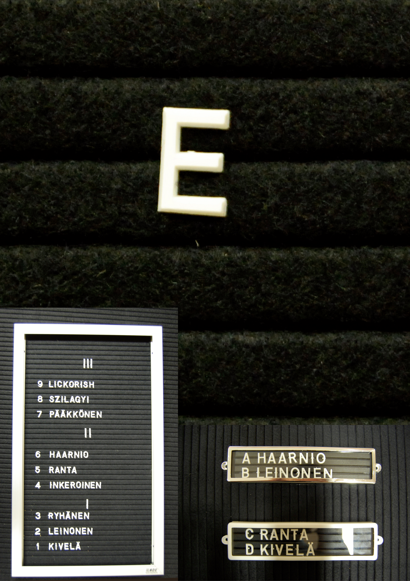 Muovikirjain E 13mm valkoinen