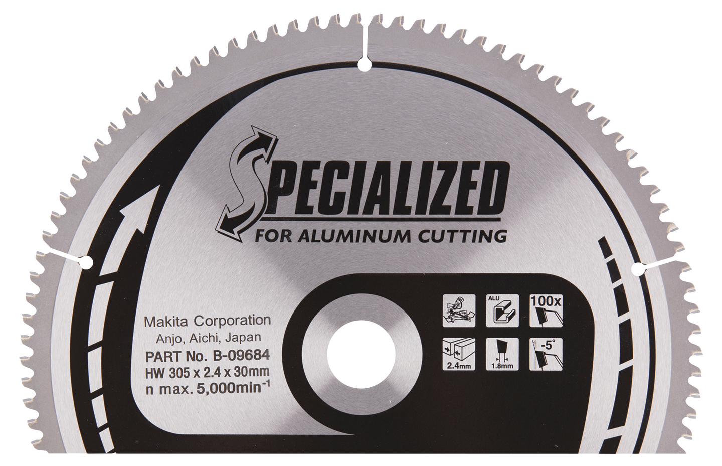 Pyörösahanterä Makita 305x30x2,3mm Z-100 B-09684