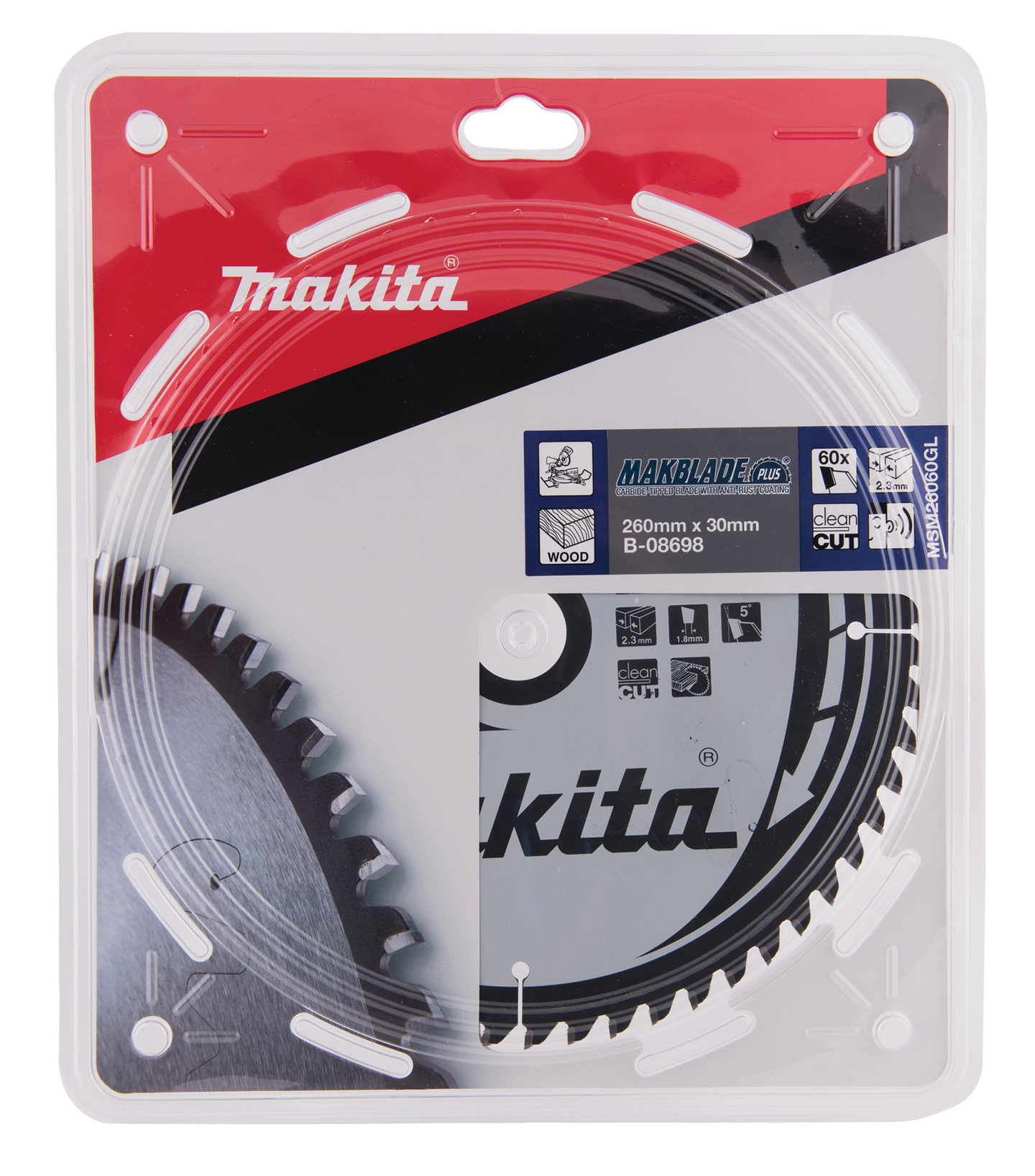 Pyörösahanterä Makita 260x30x2,3mm Z-60 B-08698