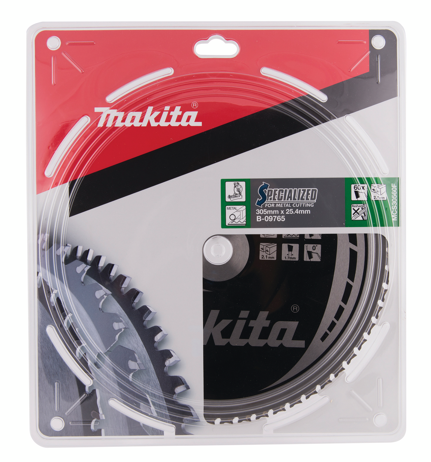 Pyörösahanterä Makita Specialized 305x25,4x2,1mm Z-60 teräs