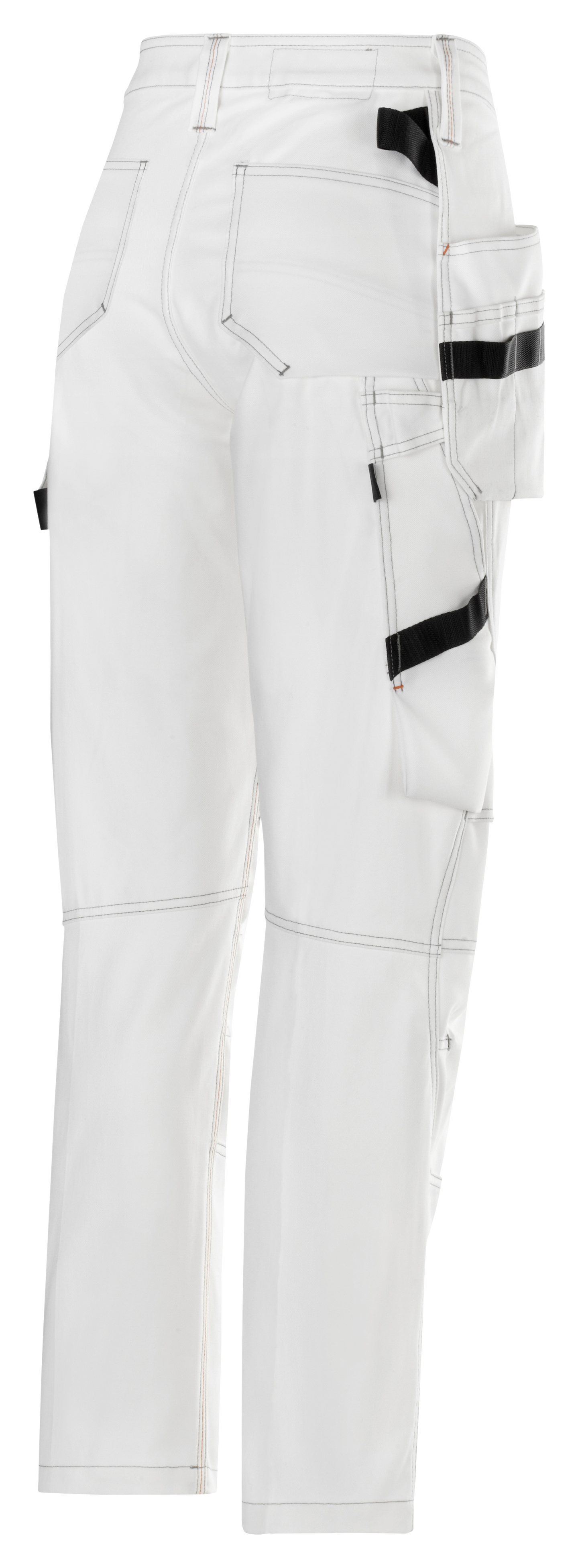 Naisten maalarinhousut riipputaskuilla Snickers 3775-0909 valkoinen