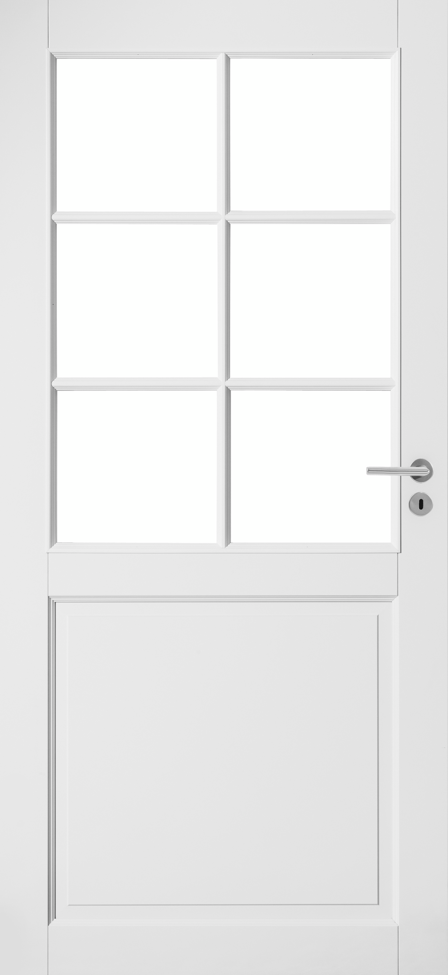 Sisäovi Swedoor Craft 102 massiivipeiliovi maalattu valk. kirk. lasi