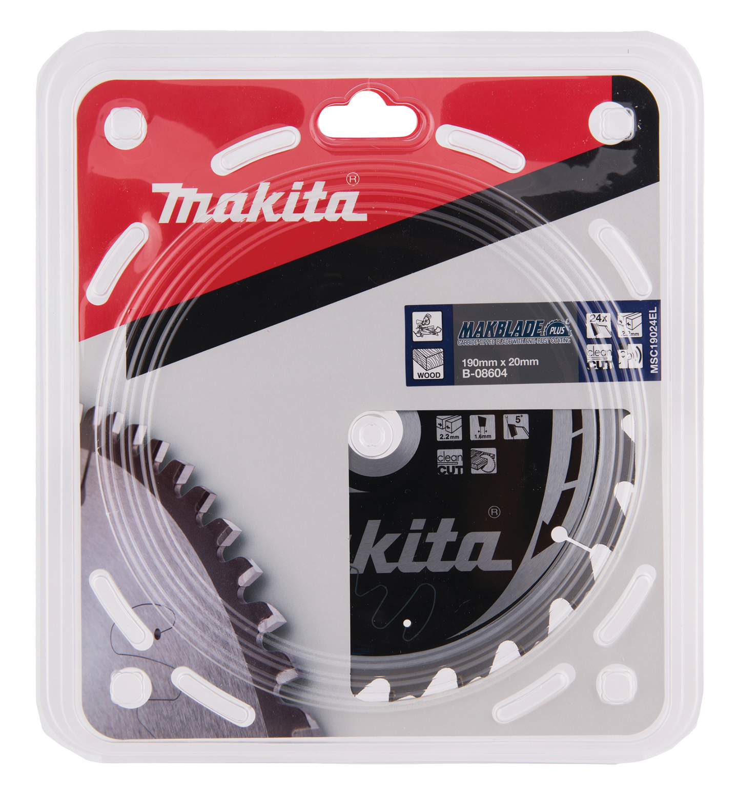 Pyörösahanterä Makita Makblade Plus 190x20x2,2mm Z-24 puu