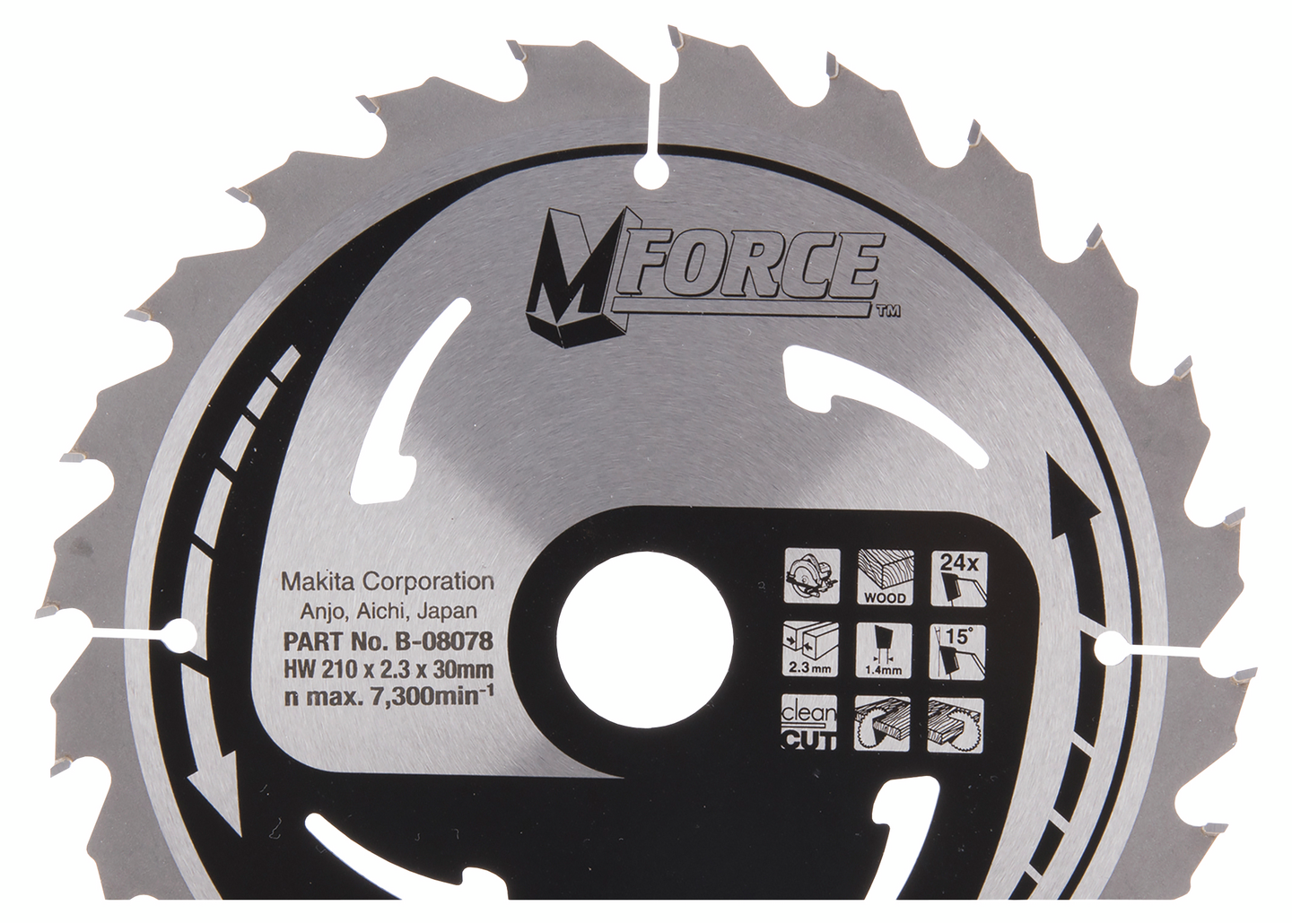 Pyörösahanterä Makita 210x30x2,3mm Z-24 B-08078