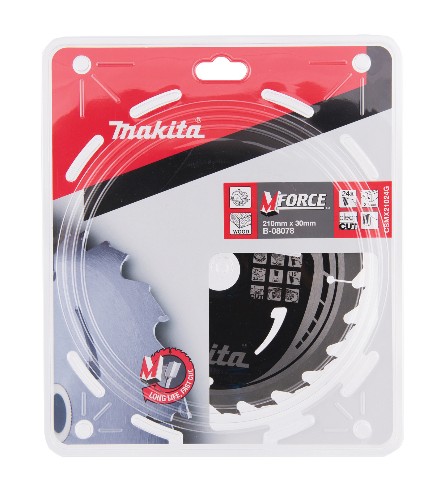 Pyörösahanterä Makita 210x30x2,3mm Z-24 B-08078