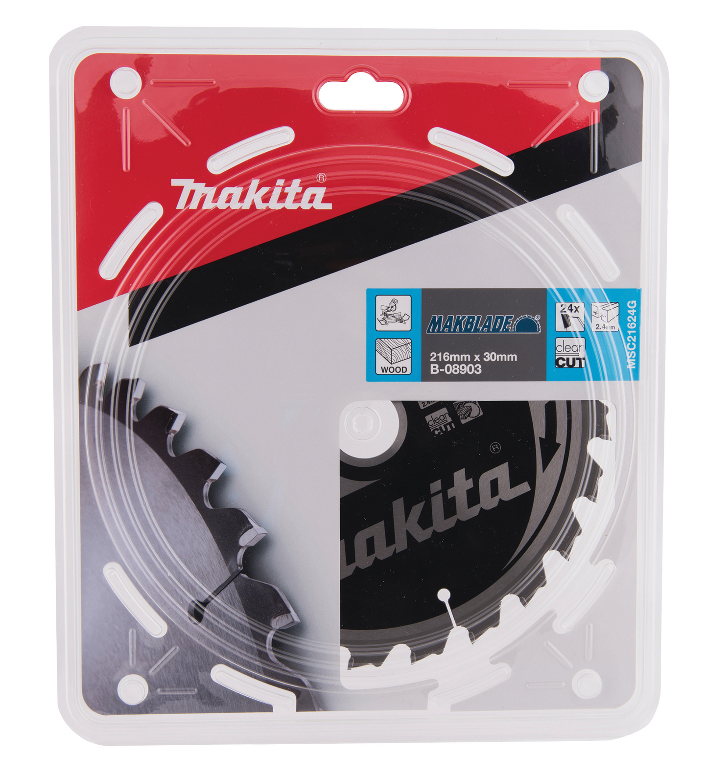 Pyörösahanterä Makita 216x30x2,4mm Z-24 B-08903