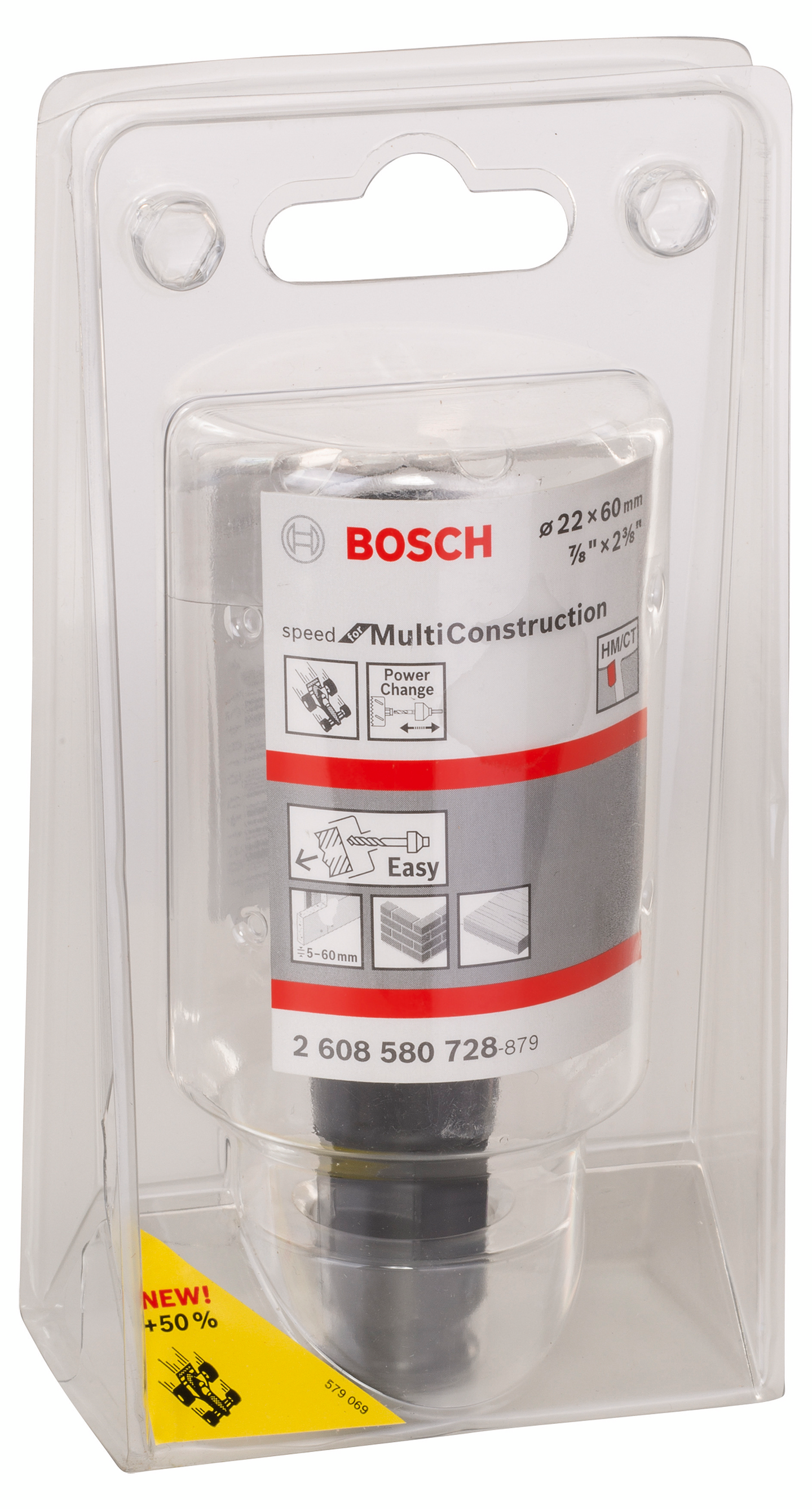 Reikäsaha Bosch Speed Multi Construction 22mm