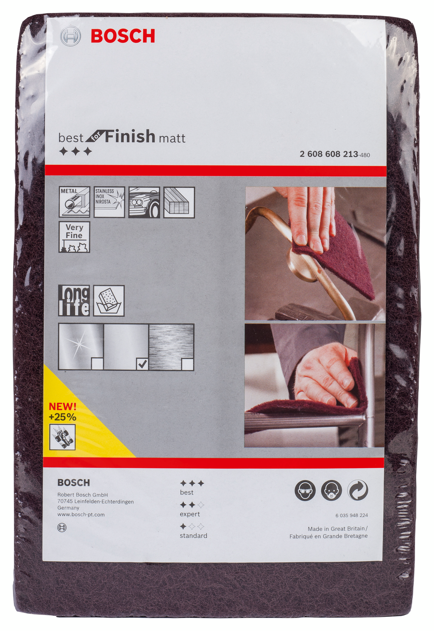 Karhunkielityyny Bosch 152x229mm erittäin hieno A