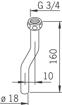 Urinaalin huuhteluputki Oras 561311