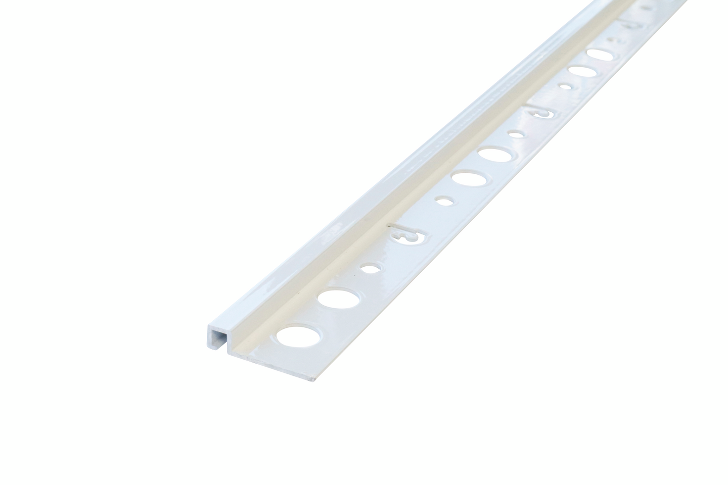 Laattalista 6mm 2,7m alumiini 6531 White