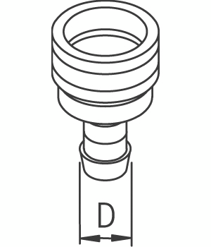 Kuulapikaliitin Oras 13mm 224332