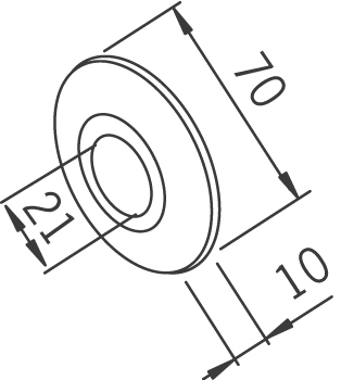 Peitelaippa Oras D21 70mm 121787