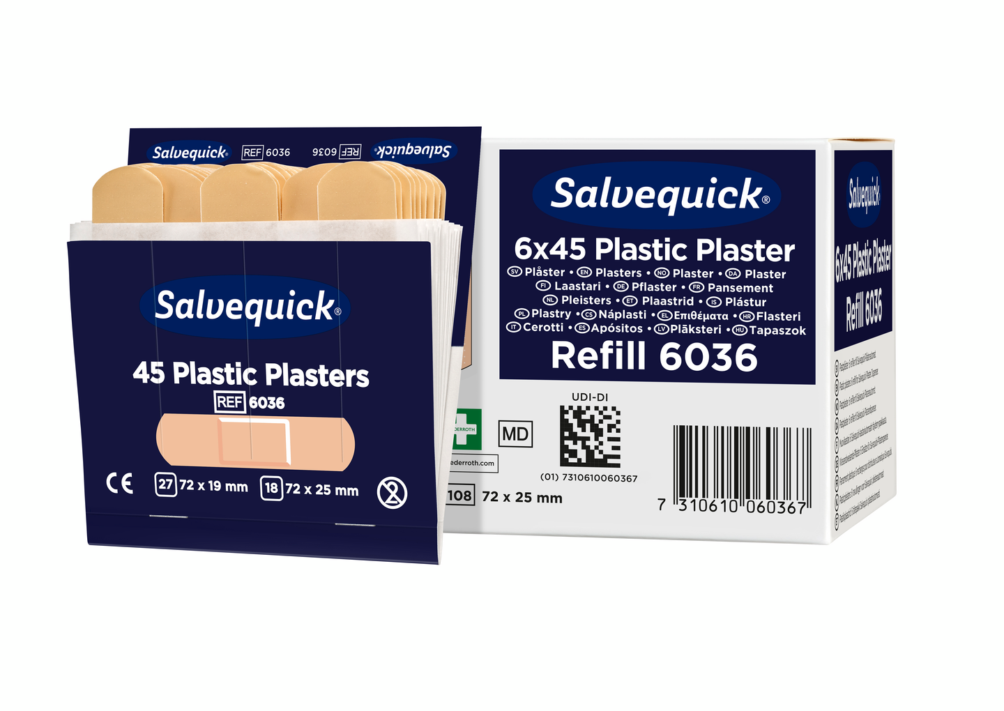 PLÅSTER PLASTSALVE 6036 6X45ST