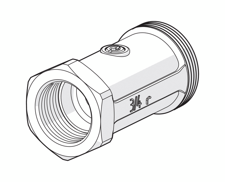 Sulkuyhdistäjä Oras Suora 3/4 435020