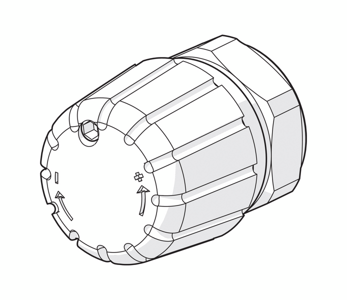 Käsisäätöpyörä Oras Stabila muovi 446510