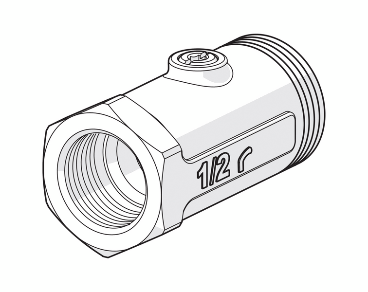 Sulkuyhdistäjä Oras Suora 1/2 435015