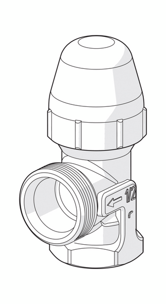 Patteriventtiilin Runko Oras Stabila Dn15 Kulma 442215