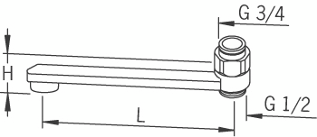 Ejektorijuoksuputki Oras 250mm 211525