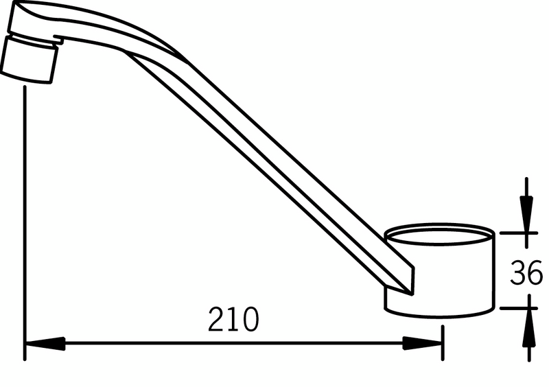 Juoksuputki Oras 210mm V-93 159993 varaosa