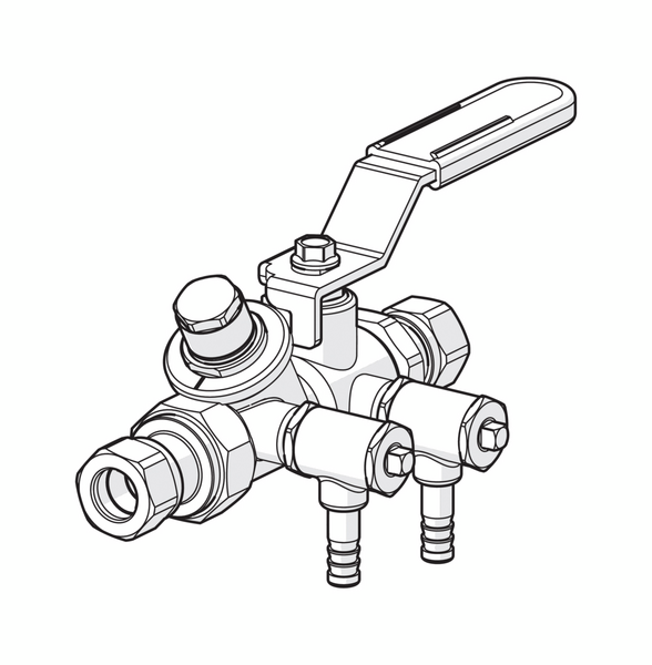 Linjasäätöventtiili Oras Osymax CU 12 412012