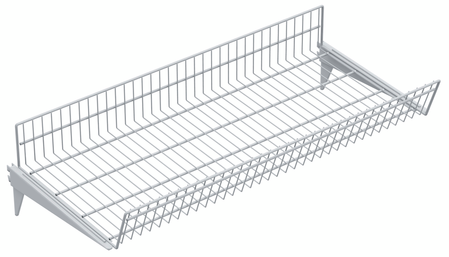 Teräslankakori Sovella 40x90cm valkoinen 5589