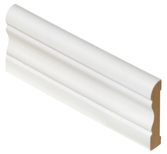 Jalkalista 12x58x3300mm MDF koriste valkoinen 376-20