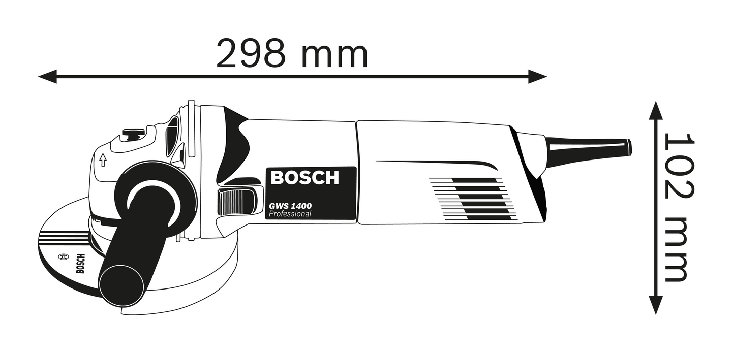 Kulmahiomakone Bosch GWS 1400
