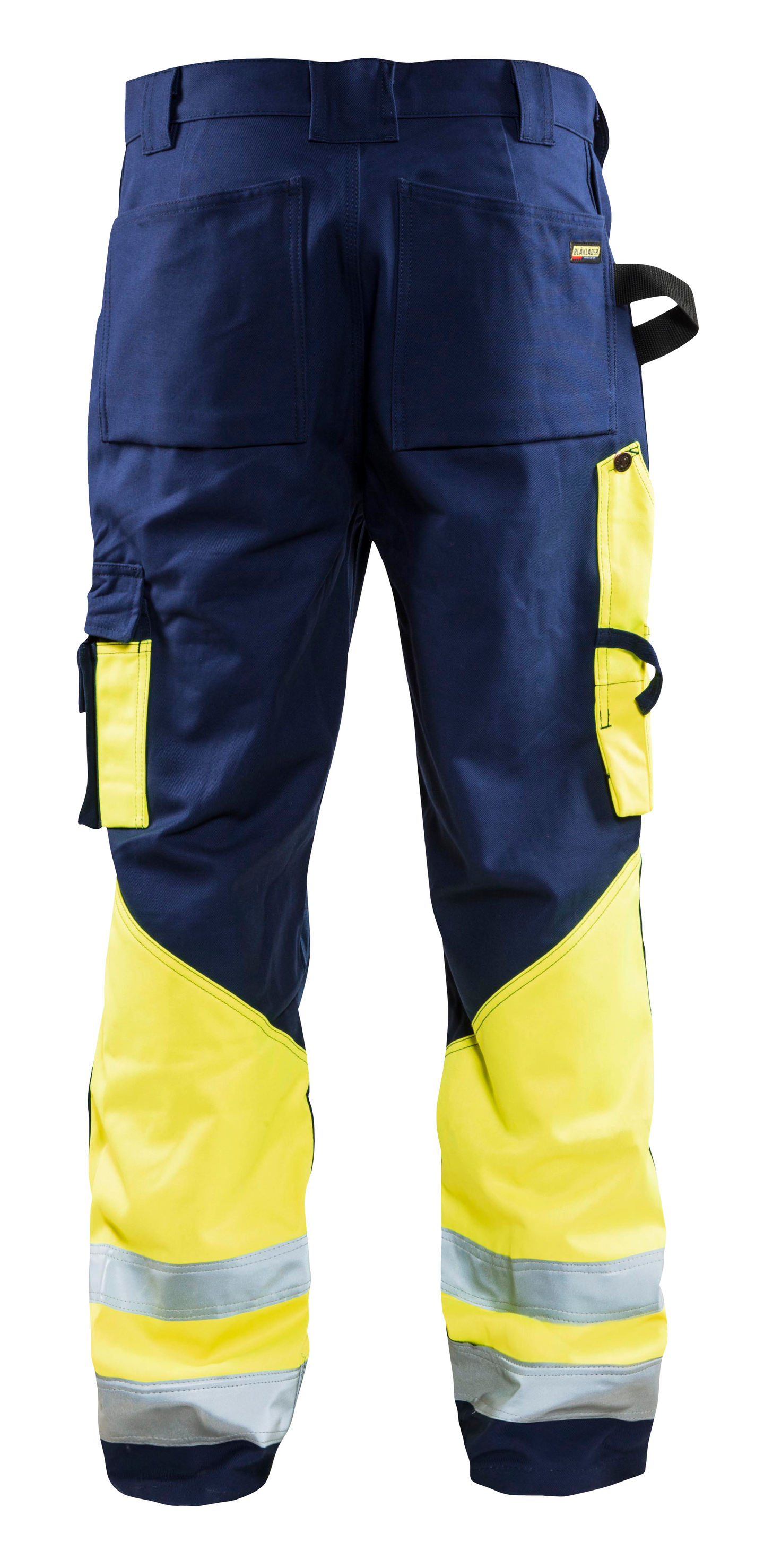 Riipputaskuhousut Blåkläder Hi-Vis 152918608933 tummansininen-keltainen