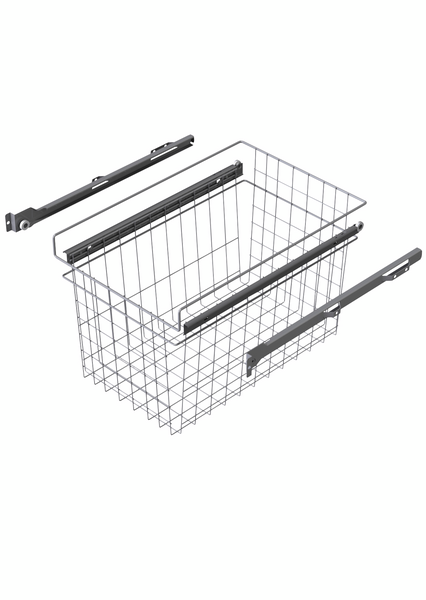 Rullakiskokori LM 611 337x500x320mm hopea