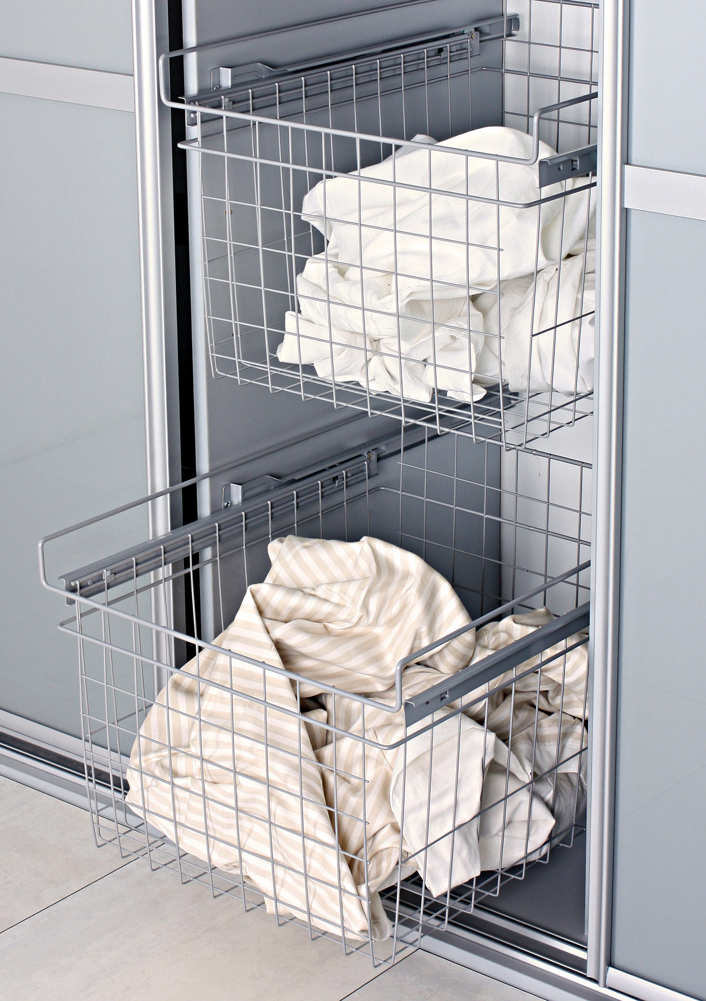 Rullakiskokori LM 603 437x440x320mm hopea