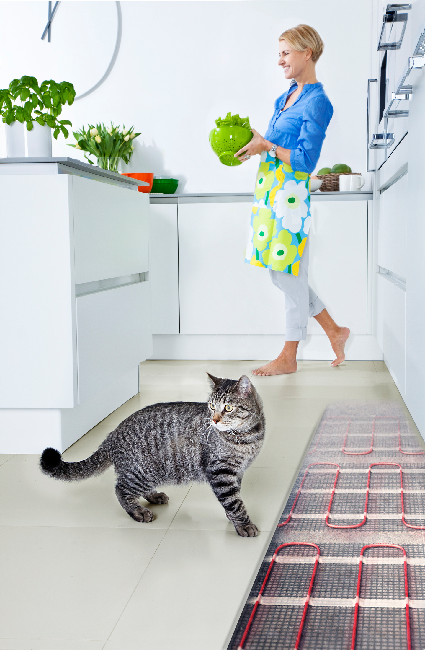 Lattialämmitysmatto Ensto 16m 8m² 800W EFHTM100.8+t sisältää termostaatin