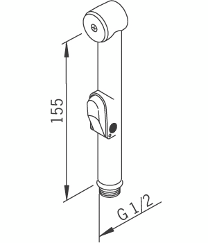 Käsisuihku Oras Bidetta 242039-11 valkoinen