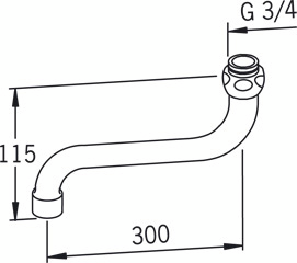 Juoksuputki Oras S 300 211430