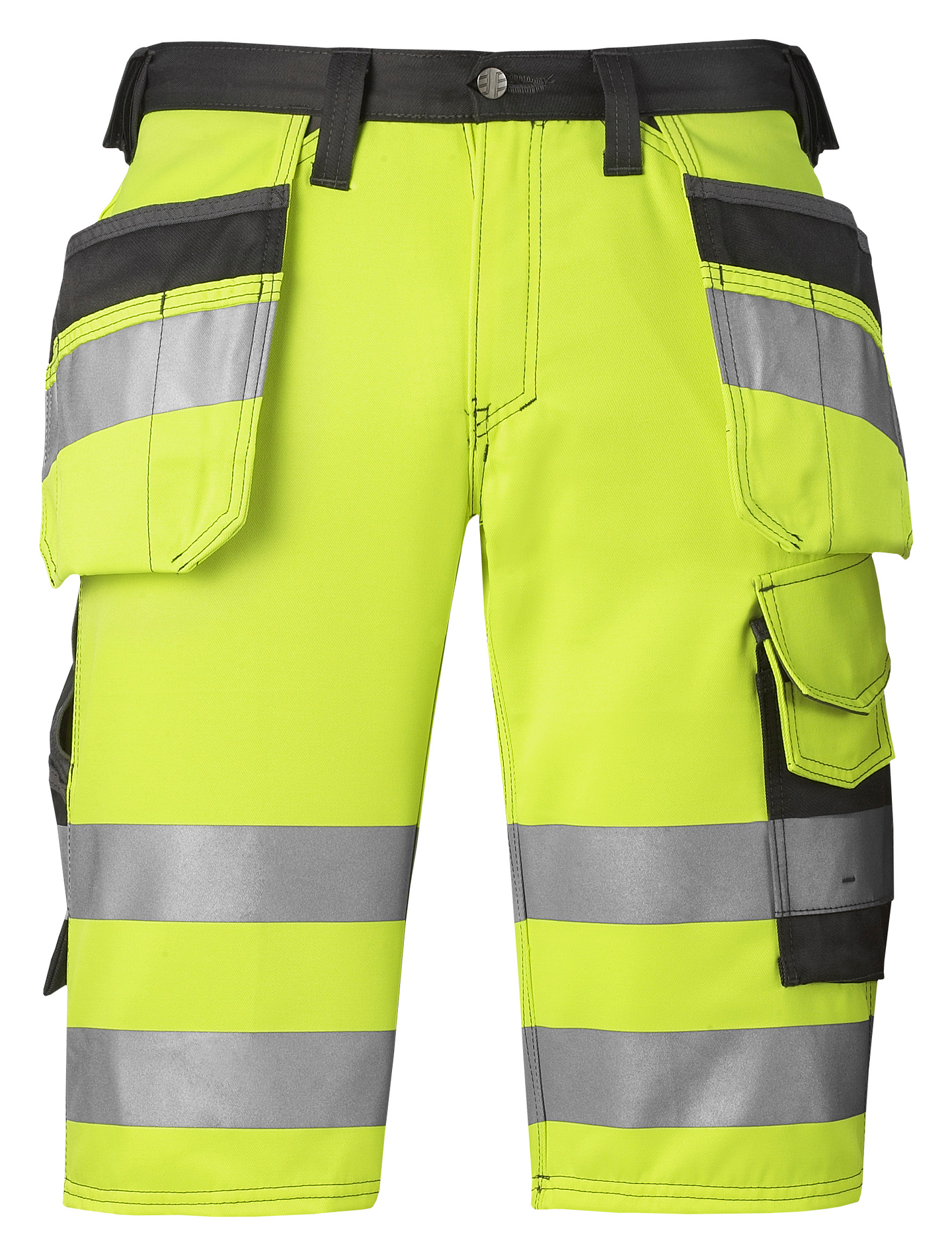 Työshortsit Snickers 3033-6674 heijastava keltainen-grafiitinharmaa