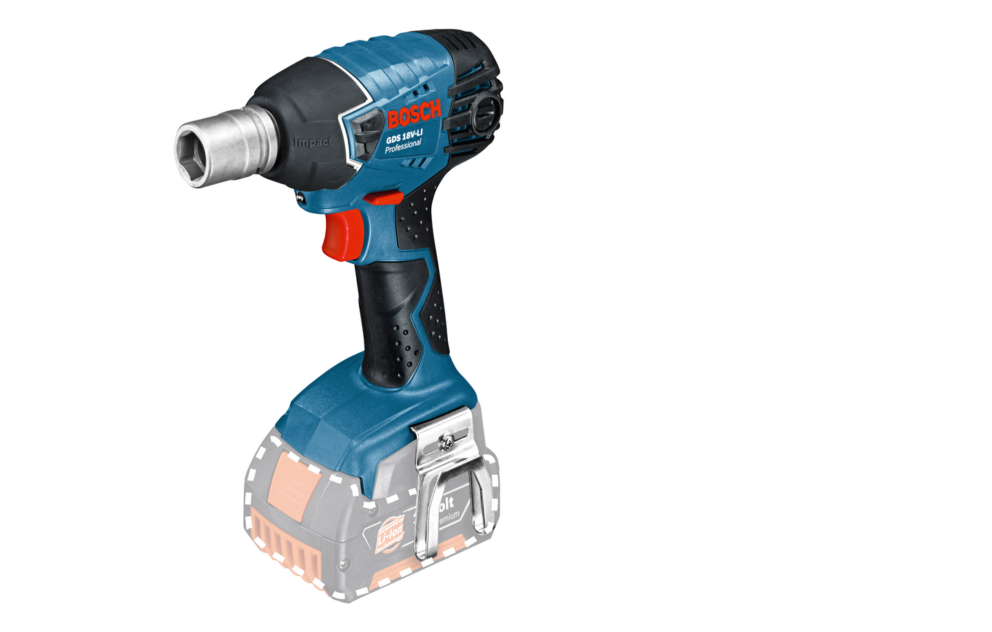 Akkuiskumutterinväännin Bosch GDS 18V-LI Solo L-BOXX