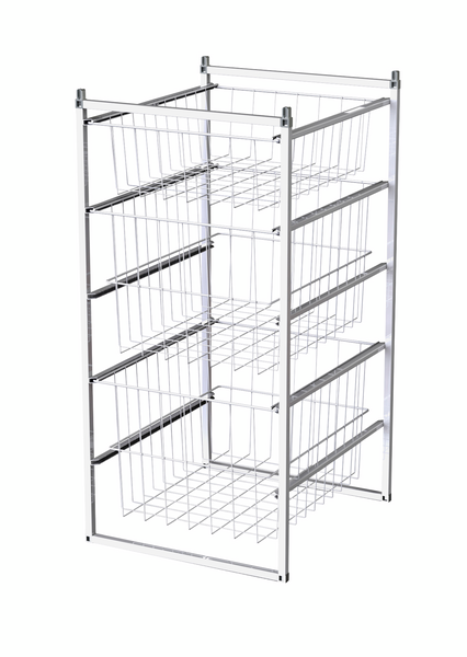 Koripaketti LM 356/3 450x500x915mm 3 koria valkoinen