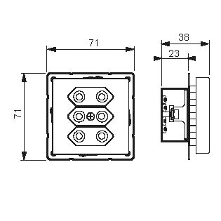 Europistorasia ABB Impressivo 303UC-84P 3-osainen valkoinen